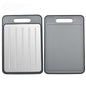 Double Sided Quick Thawing Cutting Board, Aluminum Alloy Spray Cutting Board, Household Cutting Board with Sharpener