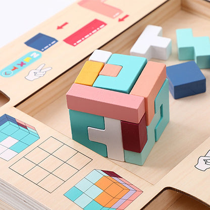 Magische Kubus 2 In 1 Puzzelbord Buzzle Kids Inteligence Multi Educatief Sensorisch Speelgoed Autistisch
