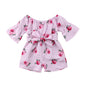 Girl Jumpsuits 6M-5Y US Kids Baby Girl Romper Floral Jumpsuit Sunsuit Summer Outfits Clothes