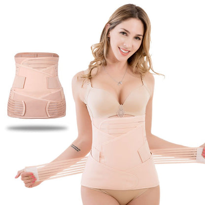 Breathable Postpartum Abdominal Strap Strip Three piece Set Binding Strap Adjustment Strap