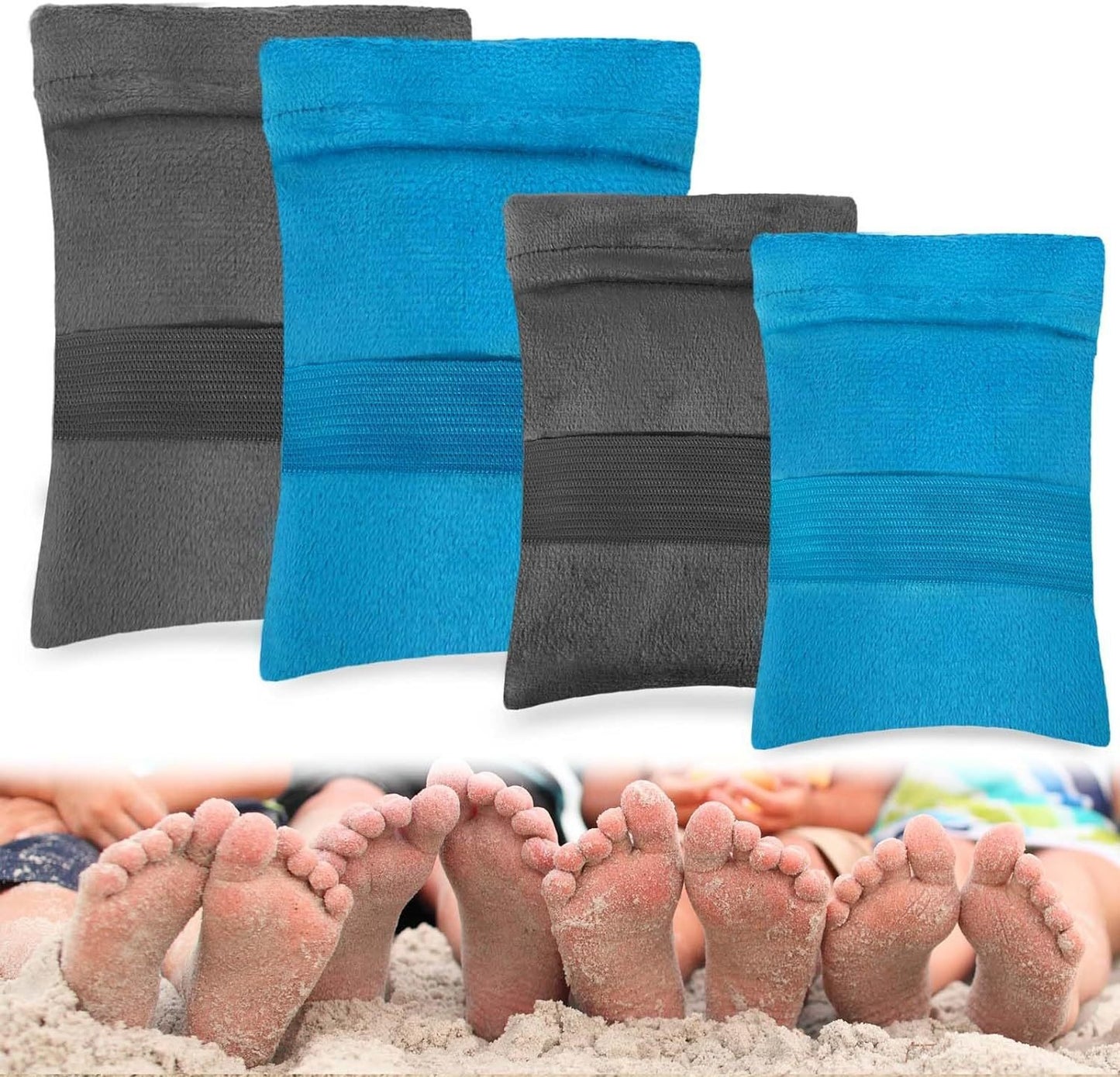 Palksky  Sand Cleaning Gloves Beach Sand Cleaning Bag Easily remove the sand stuck to your baby's body when playing in the sand